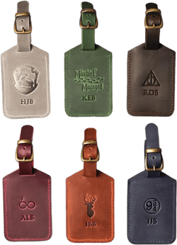 Leather Luggage Tag Custom Luggage Tags Monogram Luggage Tag Travel Gifts Wedding Favor Bags High School Graduate