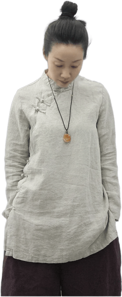 Linen tops for women, long sleeves shirt, loose linen blouses, linen tunic tops plus size clothing, soft large size boho fall spring top N7