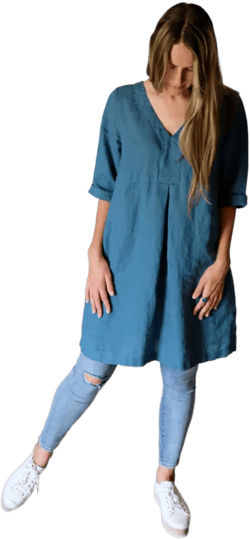 Linenbees Linen Tunic &#39;Yvette&#39;, Plus size Linen tunic, Loose Linen Dress for Women, Tunic Dress, Womens tunic, plus size clothing women