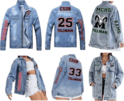 Customized (Men/Women) Denim Jacket School/Sports/Work