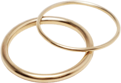 14K Solid Gold Rings For Women, Super Thin Gold Ring, Couple Ring Set, Dainty Wedding Band, Engagement Ring, Fine Jewelry Gift | Bliss Rings