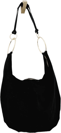 Suede shoulder bag, suede bag, shopper, suede bag, suede bag, hobo bag, tote bag, slouchy bag, gold rings