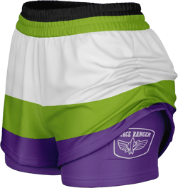 Space Ranger Double Layer Women&#39;s Athletic Shorts | Toy Buzz | Disney Shorts | Disneybound Bounding | Wear to Disney