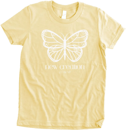 Girls Butterfly Shirt Christian Shirts Youth Bible Verse T Shirt Kids Jesus Tshirts Cute Tees For Tweens Monarch Butterfly Tee Faith T-shirt