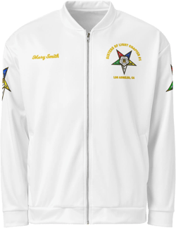 Personalized OES Eastern Star Jacket, Custom Order of the Eastern Star Coat, Front & Back Print, SM-3XL