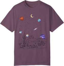 Comfort Colors® Celestial Shirt, Moon T Shirt, Star Galaxy TShirt, Mystical Moon Phase Shirt, Astrology Astronomy Tee, Moon Graphic T-Shirt