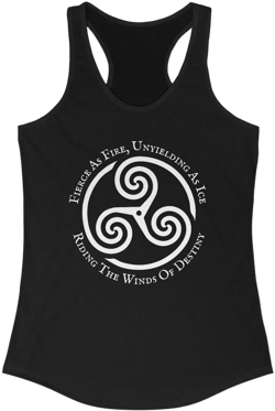 Viking Women&#39;s Tank Top, Freyja Goddess Racerback Tank, Norse Symbols Shirt, Freya Mythology Tank, Strong Female Viking Shirt, Norse