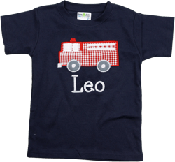 Personalized Shirt for Boys - Fire Truck Shirt & Red Gingham Shorts Set - Fire Truck Applique Tee - Toddler Boy Clothes - Little Boy Outfits