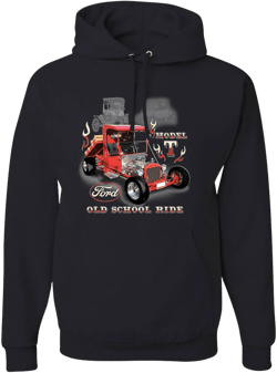 Ford old school ride classic vintage cars and trucks model t roadster 1923 graphic mens hoodies