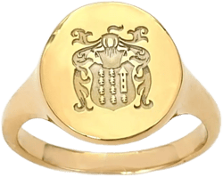 Personalised signet ring with full back, Solid gold oval ring with any letter, Your family crest ring, Custom Family Gift, Ring for her