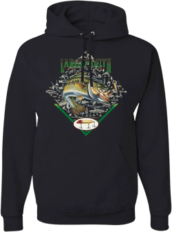 Diamond fishing for large mouth bass fashion graphic mens hoodies