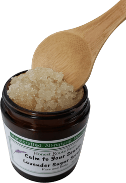 Organic Lavender Sugar Scrub, Body Scrub, Face Scrub, Hand Scrub, 4 oz Sugar Scrub, Essential Oil Scrub, Organic Sugar Scrub, Facial Scrub