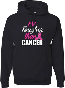 I&#39;m tougher than cancer mens hoodies