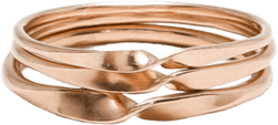 Rose Gold Mobius Ring, Gold Rings For Women, Couple Ring, Promise Ring, Wedding Band, Minimalist Ring, 14K Rose Gold Filled I Unity Rings