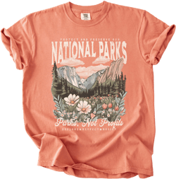 National Parks T-Shirt, Vintage Nature Lover Shirt, Comfort Colors Parks Over Profit Tee, Protect Our Parks Granola Girl Tee, Wildlife Shirt