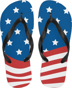4 of July Flip-Flops, Independence day, Labor day