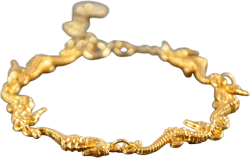 Seahorse Link Anklet, Personalized Seahorse Ankle Bracelet for Women, Ocean Anklet, Sea Creature Anklet, Sea Life Anklet, Gift for Her