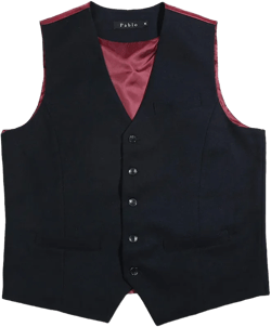 Classic Fit Men&#39;s Basic Wool Blend Suit Vest in Navy Color / Dress Suit 5 Button Waistcoat Classic Button Up for Fall Winter
