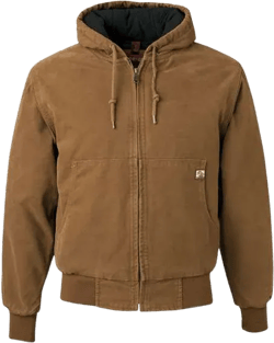 DRI-DUCK Cheyenne Boulder Cloth Hooded Jacket with Tricot Quilt Lining - Custom logo embroidery  - Outdoor Jacket