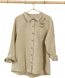 Linen shirts for women linen tunic tops spring custom oversized casual loose soft linen crop tops pure linen clothing plus size clothing F54