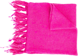 Our Legacy Men's Pink Tasseled Chunky-Knit Scarf