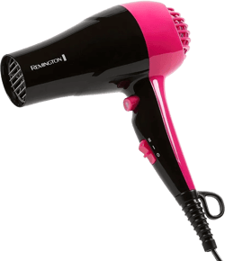 Remington Compact Styler - Small & Portable Hair Dryer - Ceramic Blow Dryer w/ 2 Heat/Speed Settings & Cool Shot for Smooth Finish - Travel Size