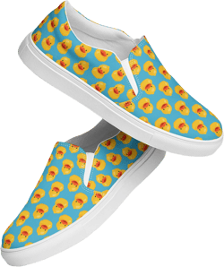 Rubber Duck Canvas Shoes Women, Duck Lover Gift, AOP Streetwear Canvas Sneaker Shoes, Fashion Comfortable Shoes, Cute Slip-On Shoes, Gifts