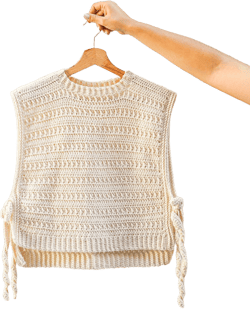 Modern crochet vest / Crochet Pullover / Handmade Crochet Sweater / Sweater Vest Women