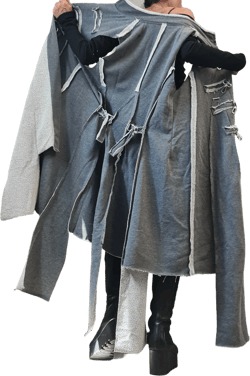 New collection Grey Cotton Vest, Asymmetric Vest, Sleeveless Vest, Long Vest, Extravagant Vest, Maxi Vest