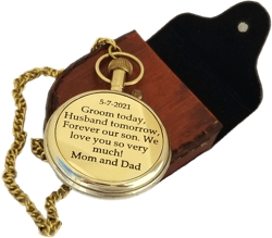 Gold Pocket Watch, Rustic Watch, Personalized Watch, Gifts for Men, Groomsmen Gift, Family Heirloom, Engraved Pocket Watch, fathers day