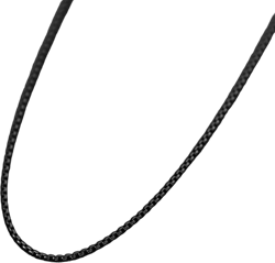 Men&#39;s Black Chain Necklace - 2.5mm Box Chain Necklace - Waterproof Chain - Stainless Steel Chain - Black Jewelry - Necklace by Modern Out