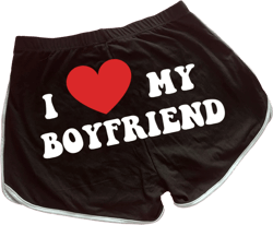I Love My Boyfriend Dolphin Shorts | Cute Dolphin Shorts | Y2K Shorts | Cute Shorts | Funny Shorts | Y2K Shorts | Lounge Shorts |