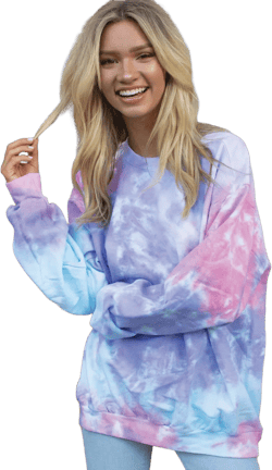Cotton Candy Tie Dye Sweater,Tie Dye Sweater for Women , Pastel Colors Vintage Style boho Oversized Sweater, Blank Sweatshirt For DIY