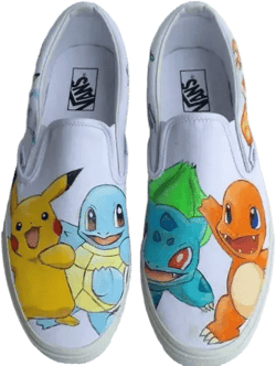 Custom Hand Painted Pokemon  Shoes