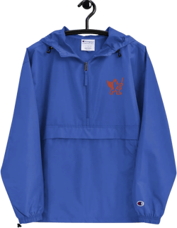 Fc Cincinnati Embroidered unisex  Champion Packable Jacket, FCC foldable rain coat,windbreaker,gift for FCC soccer fan,Cincy sports apparel,