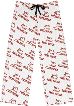 Custom Pajama Fresh Pizza Dough Pants, Personalized Foodie Night Lounge Wear, Comfy PJ Bottoms, Gift for Him, Sleepwear Christmas Present