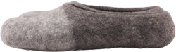 Natural Wool Gray Slippers, Free Shipping in USA in 2-5 days, Unisex Non-Slip House Shoes, Icelandic Wool Slippers with Anti Slip Sole