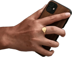 18K Gold Signet Ring Men - Mens Signet Ring - Pinky Ring Men - Gold Rings For Men - Mens Matte Rings - Mens Jewellery - By Twistedpendant