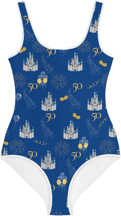 50th Anniversary Kids/Youth Swimsuit Kids Swimwear Family Vacation Matching Swimwear