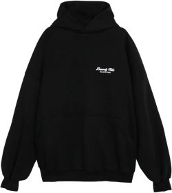 Balenciaga Women's Black Logo Hoodie