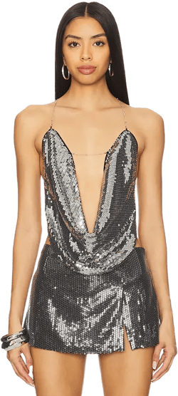 Sequin Asteria Top Jaded London