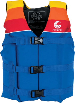 Connelly Youth Retro Nylon Life Vest - Blue/Red