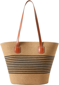 Nollia Straw Bags For Women | Travel Straw Totes Bag, Summer Woven Handmade, Shoulder Bag Handbag
