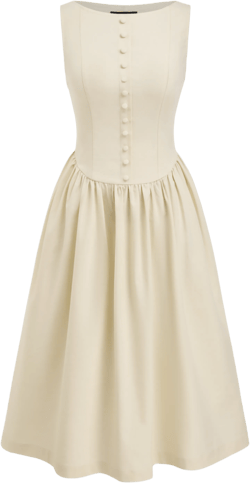 Linen-blend Boat Neck Ruffle Maxi Dress