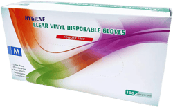 HYGIENE VINYL DISPOSABLE GLOVES POWDER FREE (MEDIUM) : Clothing, Shoes & Jewelry