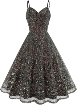 IWEMEK Women's Glitter Sequin Dress Spaghetti Strap Sparkle Party Dress Sparkly Homecoming Dress Short Wedding Cocktail Dress