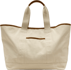 Canvas & Suede Weekend Tote