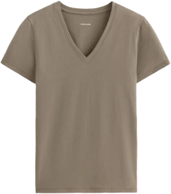 The Slim V-Neck Tee in Essential Cotton