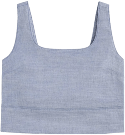 The Square Tank in Stretch Linen