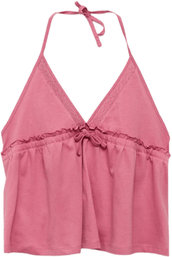 Ruffled top with bow
